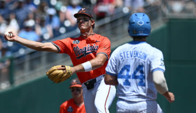 Virginia's Henry Godbout and UNC's Luke Stevenson.