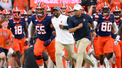 Syracuse football coach Fran Brown.