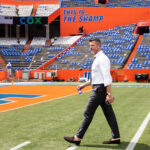 ESPN analyst Jesse Palmer in The Swamp.