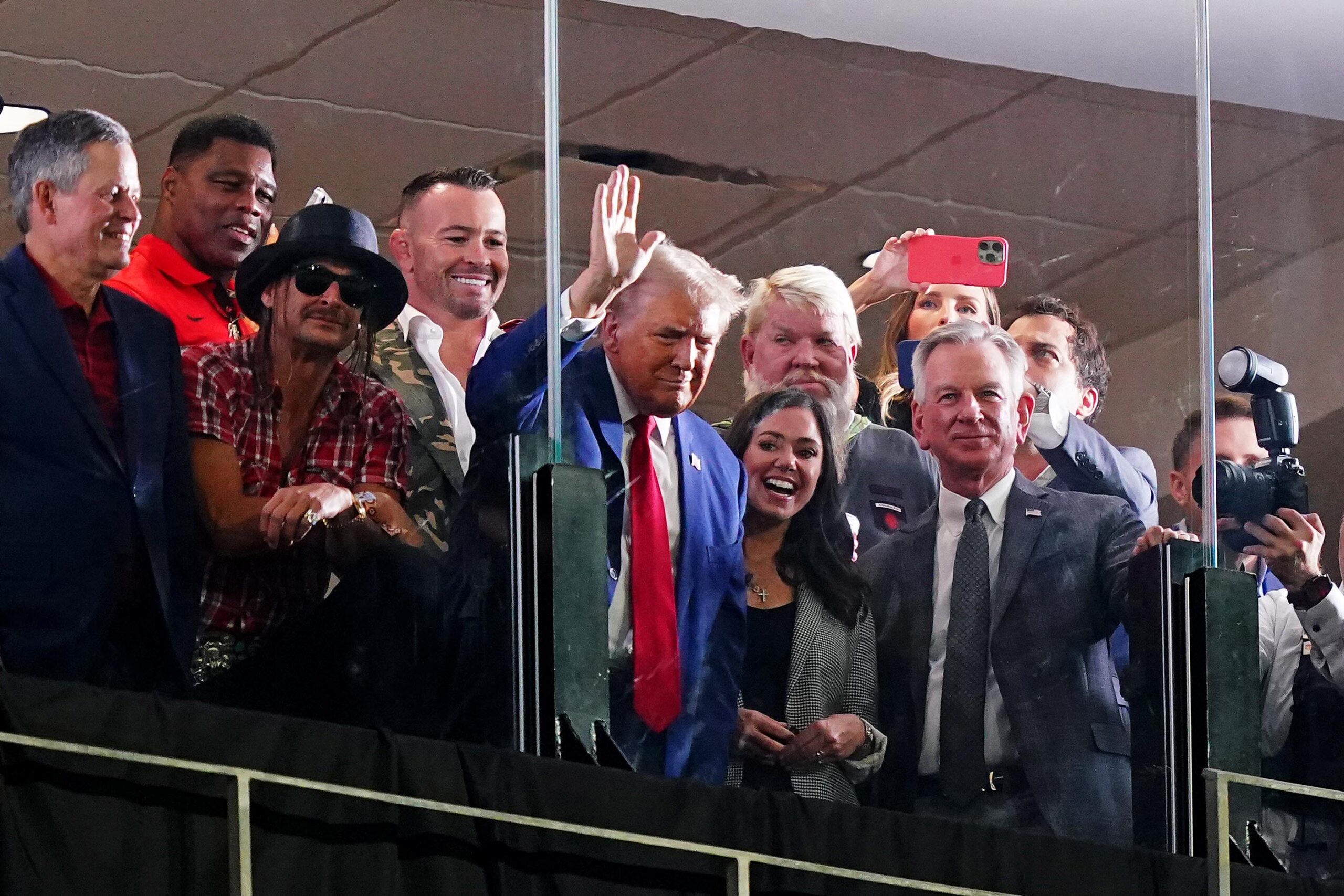 President Donald Trump praises Tommy Tuberville for coaching Patrick Mahomes, who played for Kliff Kingsbury