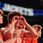 Clemson forward Ian Schieffelin.
