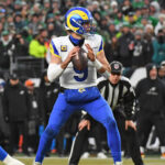 Matthew Stafford during a play in 2025.