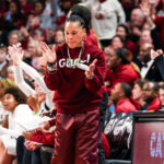 South Carolina head coach Dawn Staley.