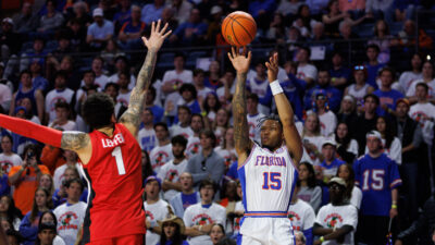 Alijah Martin shown in Florida's game against Georgia.