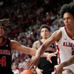 Alabama and Georgia players in action.