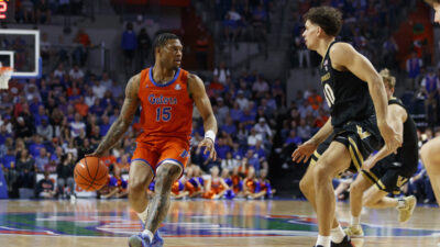 Alijah Martin shown during Florida-Vanderbilt game.