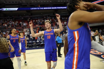 UF players celebrate.