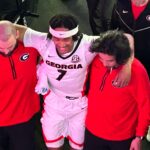Tyrin Lawrence shown after injury.