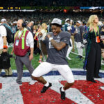 CJ Gardner-Johnson celebrates.