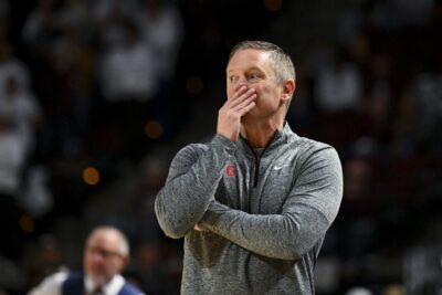 Georgia basketball coach Mike White.
