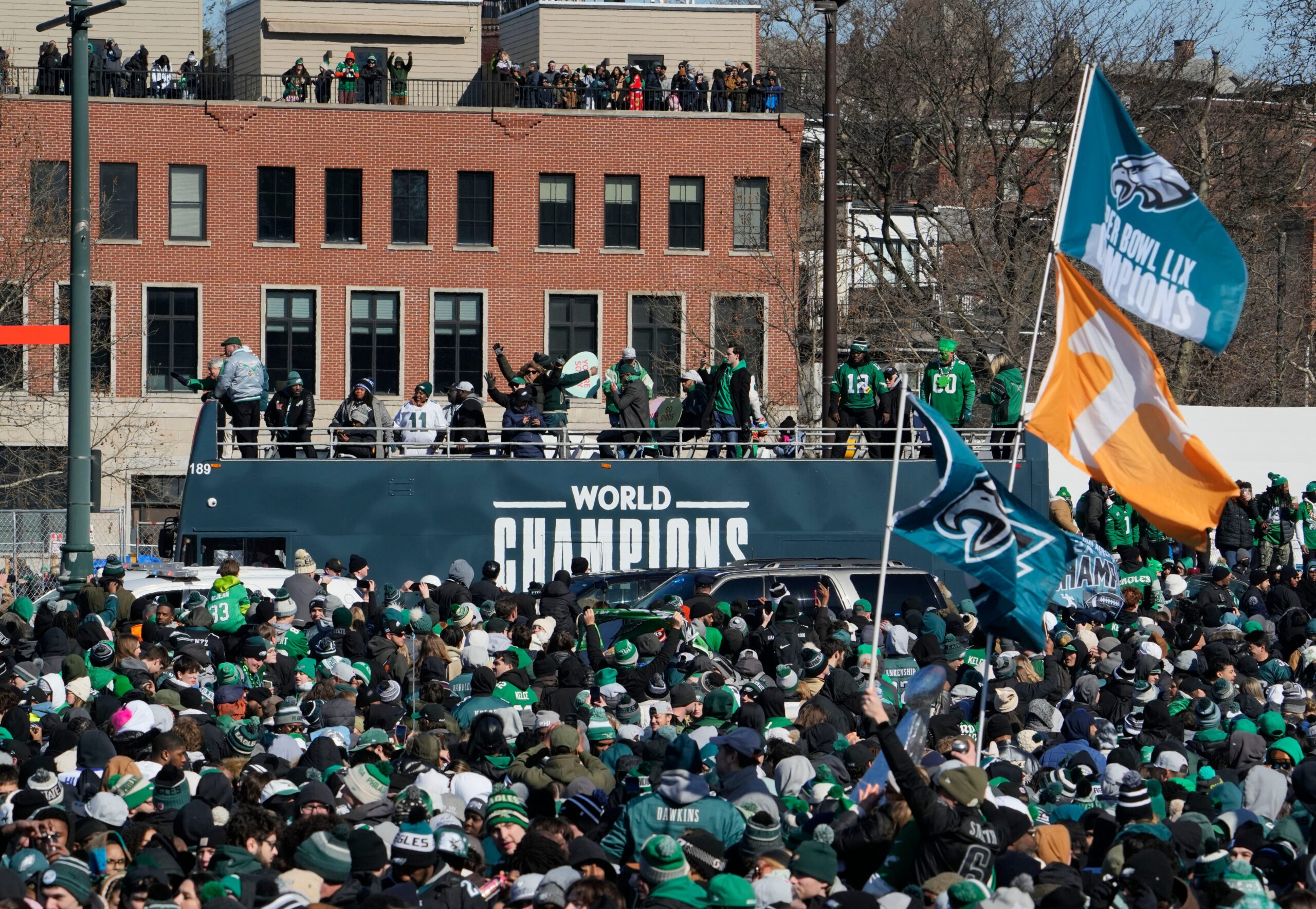 Two people shot near Philadelphia Eagles’ Super Bowl parade, per report