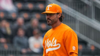 Tennessee baseball head coach Tony Vitello.