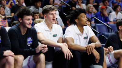 Alex Condon on the bench.