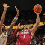 Alabama basketball is shown.