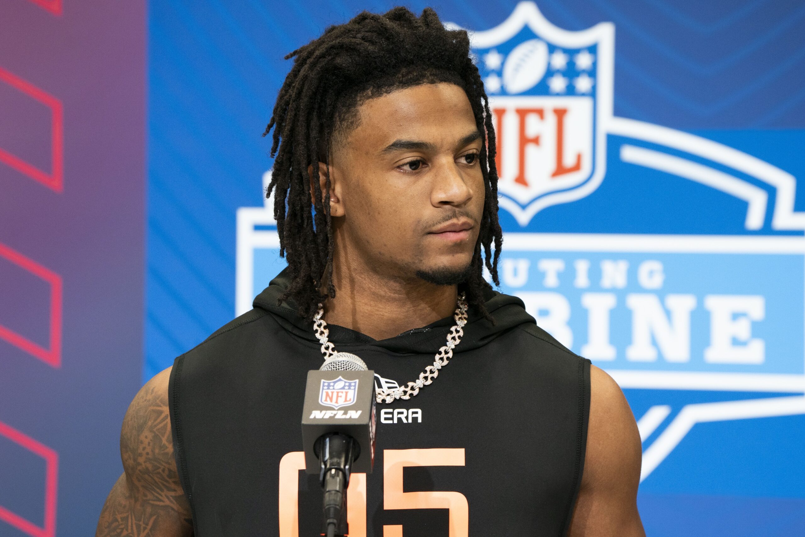Isaiah Bond discusses his relationship with Alabama at NFL Combine