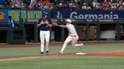 Clemson and Ole Miss baseball players in action.