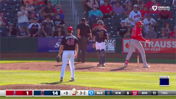 Former Tennessee baseball star Christian Moore challenges game-ending strike in 14-1 blowout