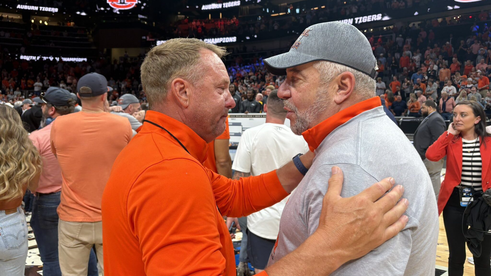 Hugh Freeze reacts to Auburn making Final Four