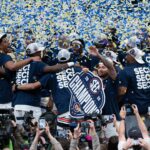 An SEC Tournament championship celebration.