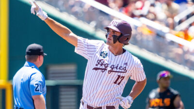 Texas A&M slugger Jace LaViolette.