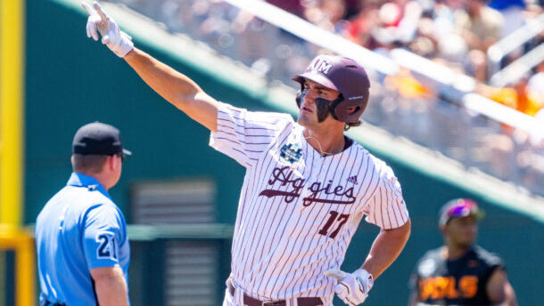 Texas A&M slugger Jace LaViolette.
