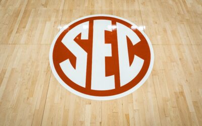 SEC basketball logo.
