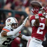 Ryan Williams attempts to catch a pass vs. Auburn.