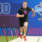 Gunnar Helm at the 2025 NFL Combine.