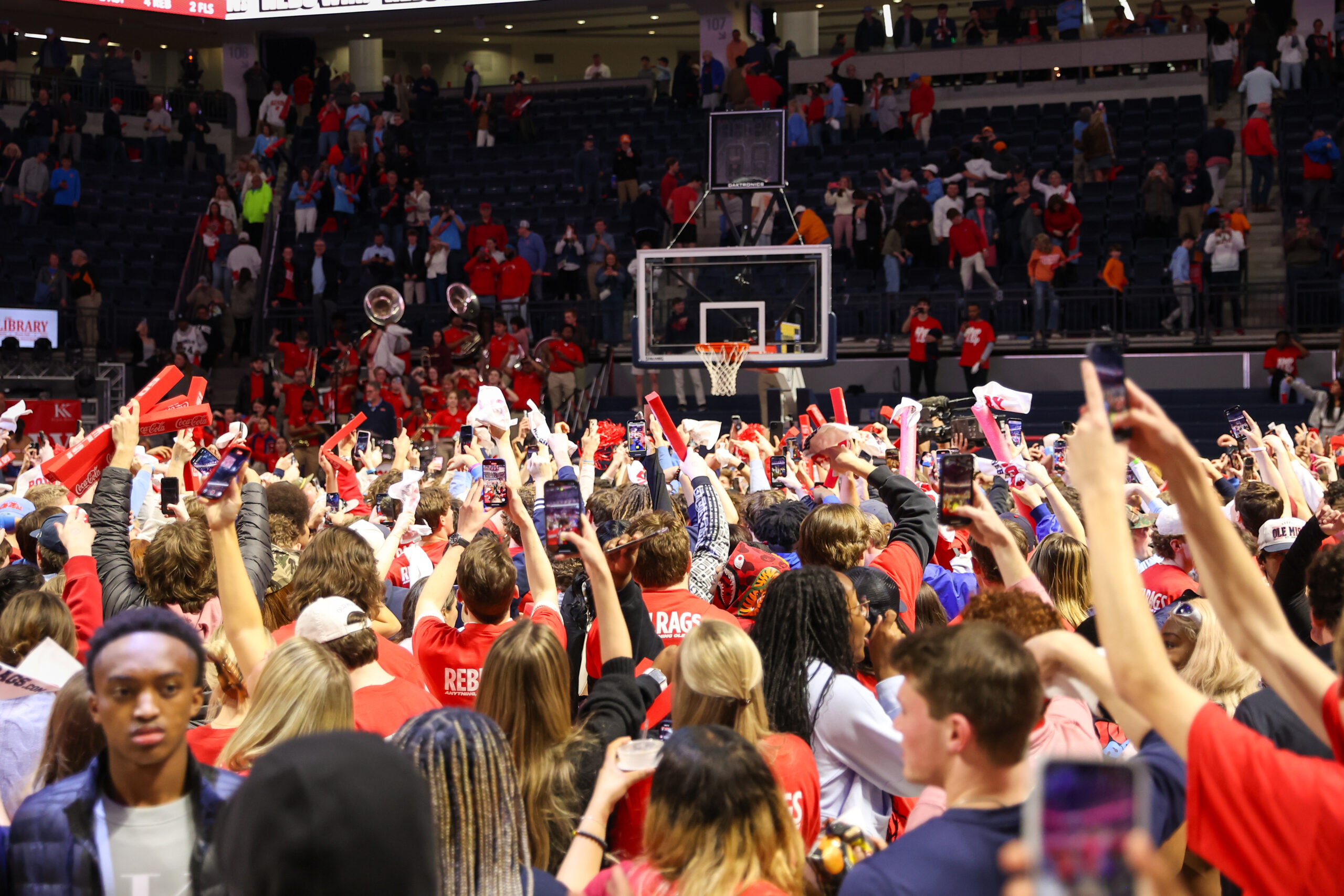 SEC fines Ole Miss for storming court after upset of Tennessee