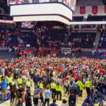 Ole Miss fans celebrate win over Tennessee.
