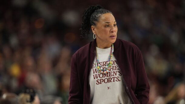 South Carolina head coach Dawn Staley.