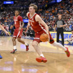 Grant Nelson makes a play vs. Florida.