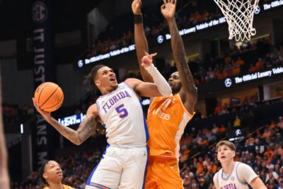 Florida plays Tennessee in the SEC Tournament title game.