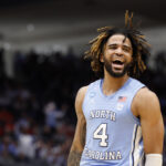 RJ Davis during the NCAA Tournament in 2025.