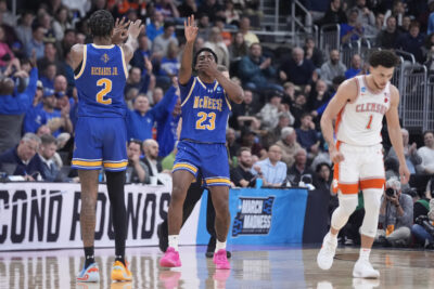 Clemson basketball is shown.