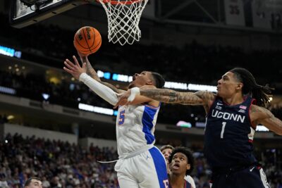 Will Richard of Florida gets to the basket against UConn during the NCAA Tournament.