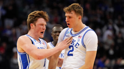 Duke stars Kon Knueppel and Cooper Flagg.