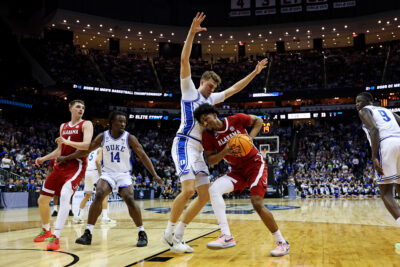 Duke and Alabama players in action.