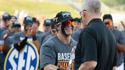 Tennessee star Drew Gilbert was named MVP of the 2022 SEC Tournament.