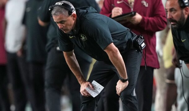 Florida State football coach Mike Norvell