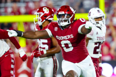 David Stone celebrates a big play.