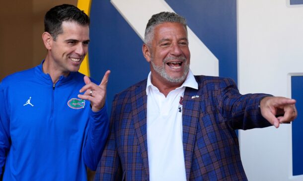 Florida coach Todd Golden and Auburn coach Bruce Pearl