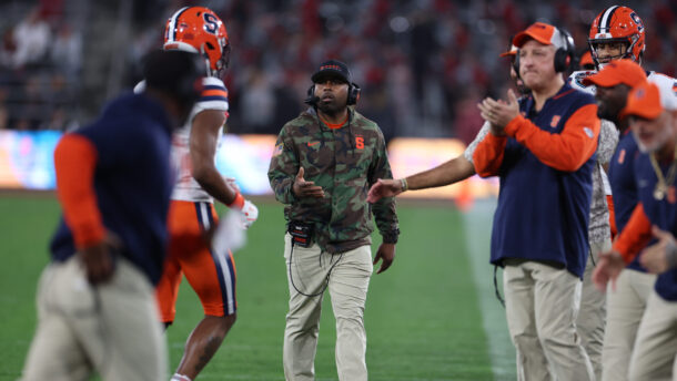 Syracuse head coach Fran Brown.