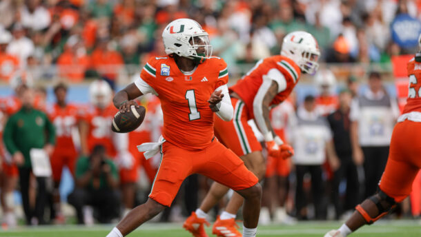 Miami QB Cam Ward.