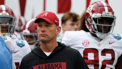 Alabama head coach Kalen DeBoer.