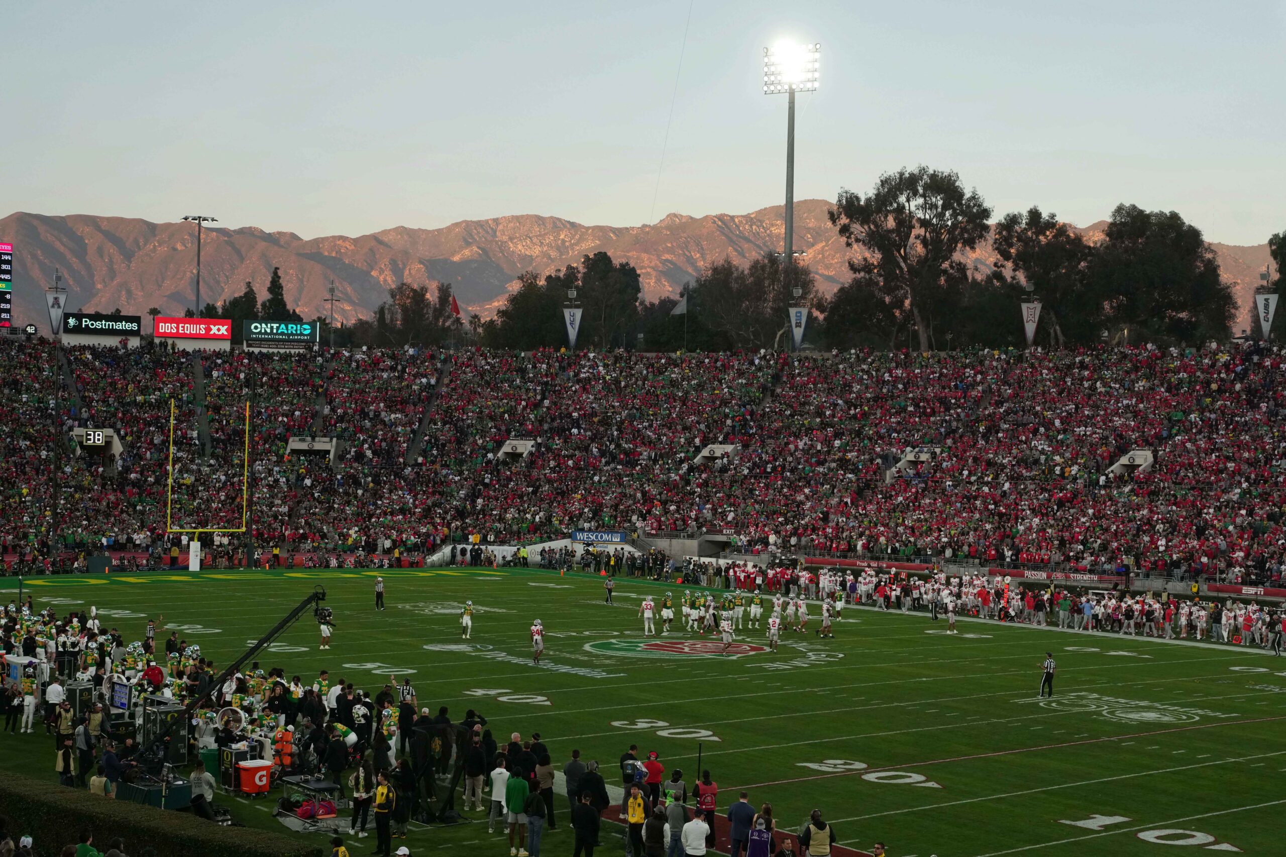 CFP moves Rose Bowl kickoff time, putting iconic mid-game sunset in jeopardy