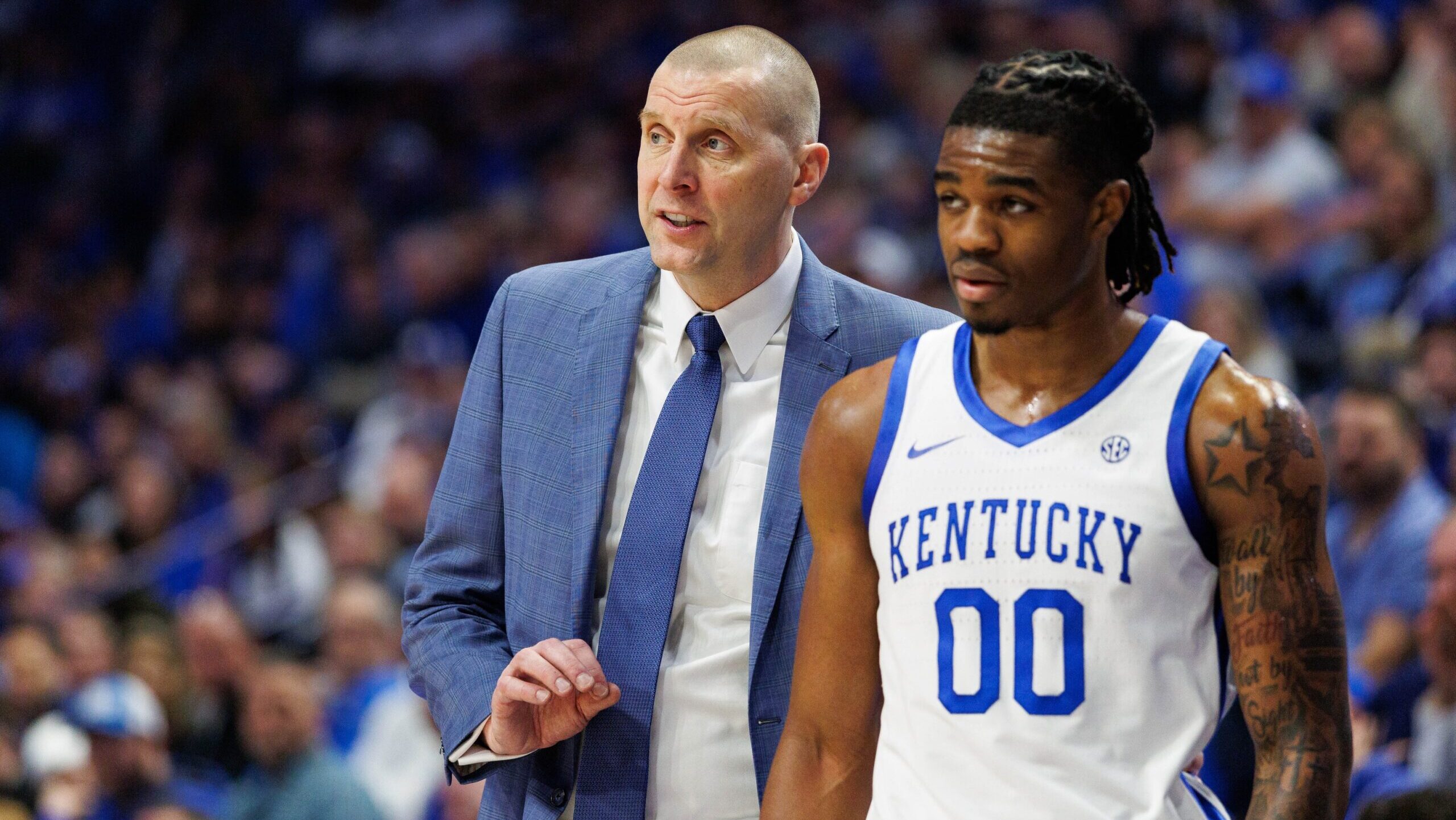Mark Pope provides an update on Kentucky guard Otega Oweh