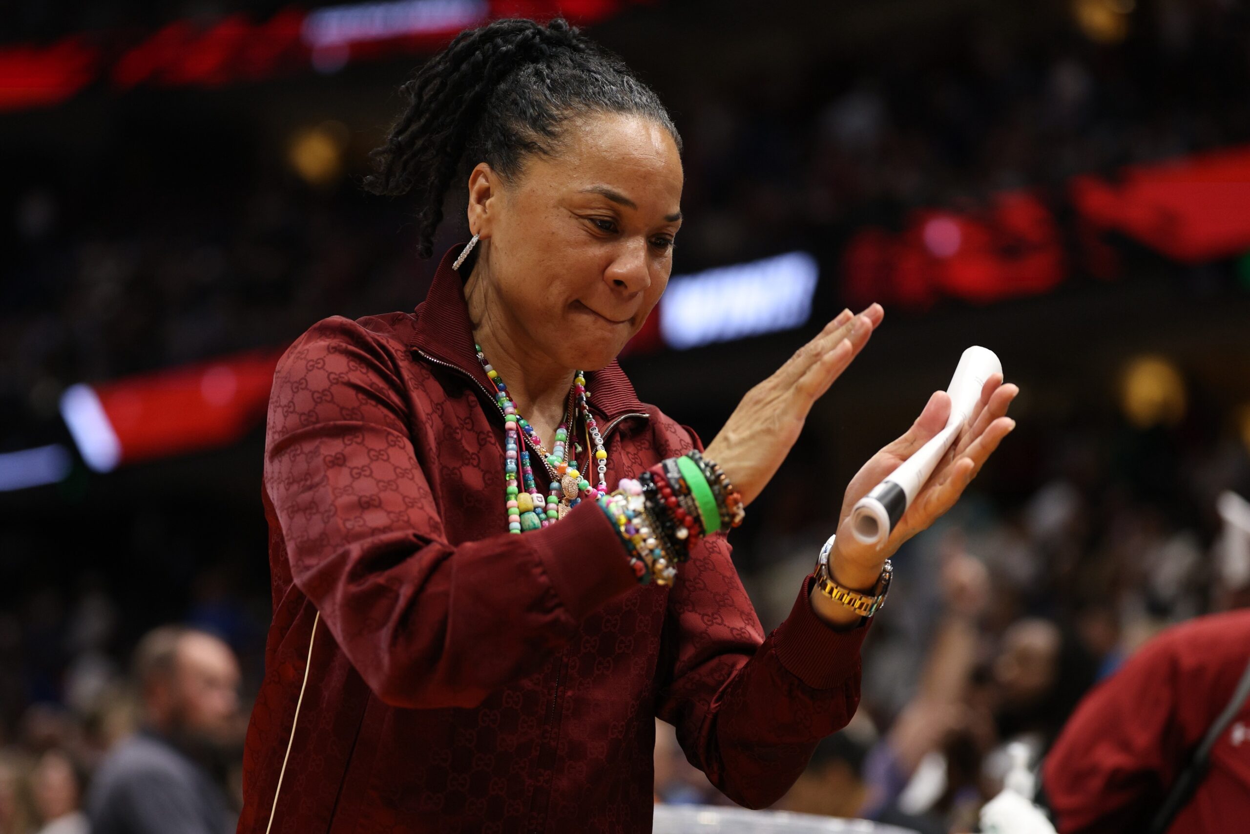 Dawn Staley comments on national title rematch with UConn