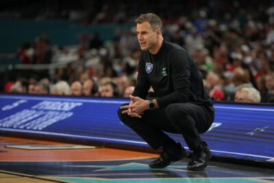 Jon Scheyer at the Final Four.