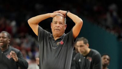 Houston coach Kelvin Sampson.